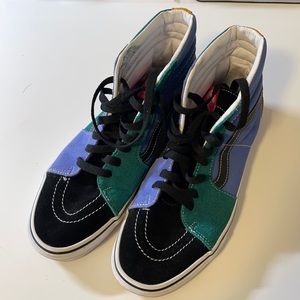 Multicolored Vans Hightops